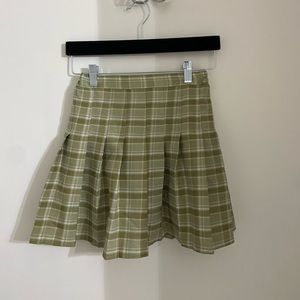 Plaid Green skirt